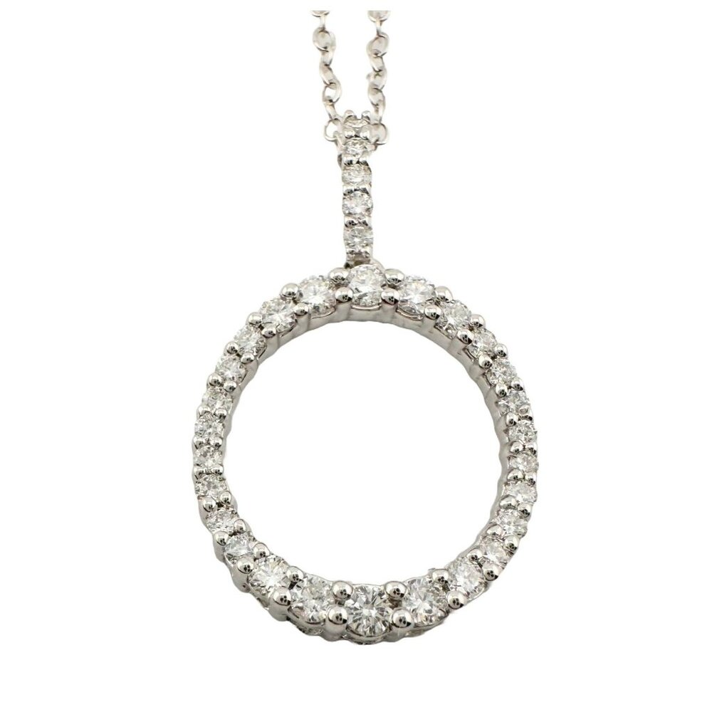 Radiant Circle of Life Eternity Necklace - 1/2 Carat Lab Created Diamonds - Ster